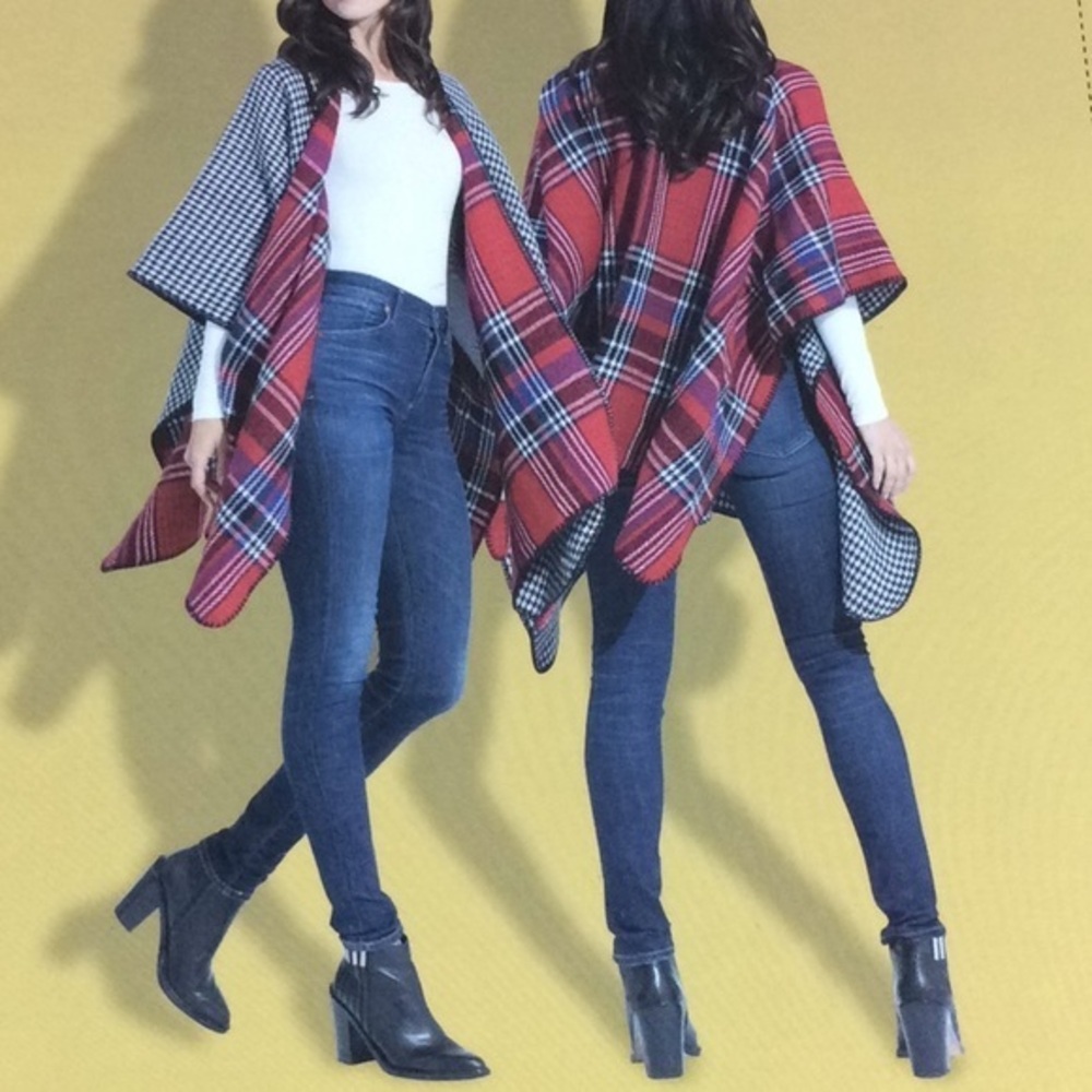NWT Woolrich Reversibile Brlanket Wrap OSFM
